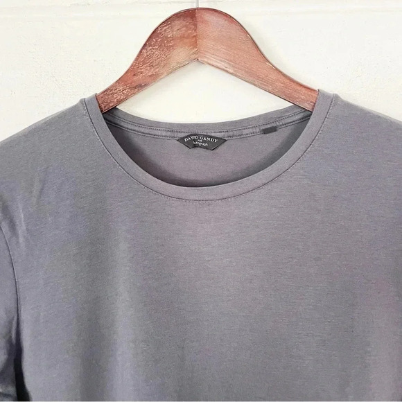 David Gandy for Autograph Women’s Short Sleeve Gray Crewneck Tee T-shirt Large - Picture 3 of 8